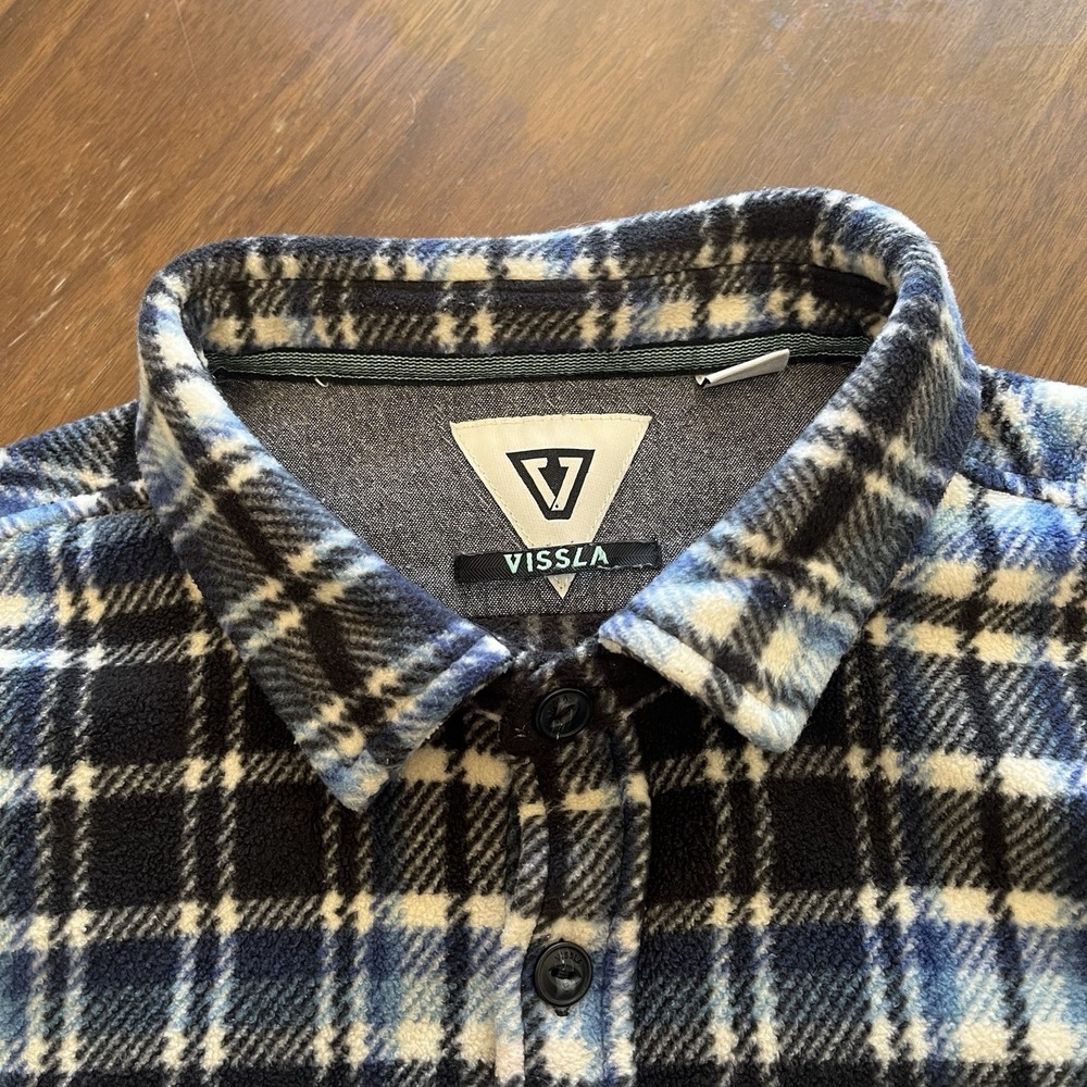 Vissla Men's Eco Zy Plaid Flannel Button-Up Shirt XL Long Sleeve reg $79.99 - Picture 5 of 12